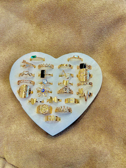 Golden Stackable set of Rings